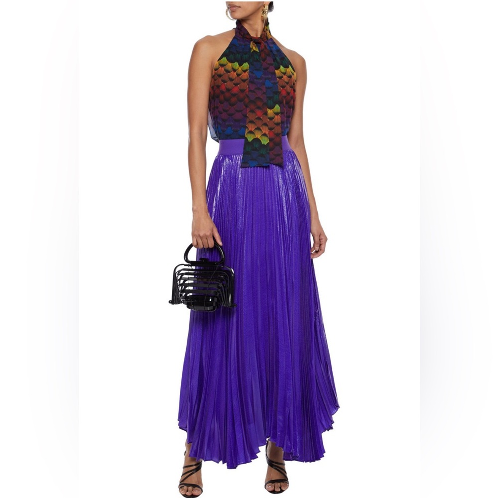Alice + Olivia Vibrant Purple Maxi Skirt